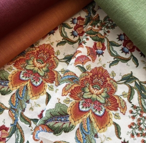 Dirndl-Stoff---knitterarm---Blumen----creme-cognac-grn---200-cm