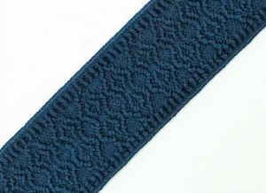 Reststck-Gummiband-fr-Trachtengrtel---4-cm----dunkelblau-Dirndlgrtel-elastisch-156-cm