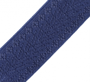 Gummiband-fr-Trachtengrtel---4-cm----dunkelblau--Dirndlgrtel-elastisch-gewebt