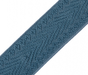 Gummiband-fr-Trachtengrtel---4-cm----altblau-taubenblau--Dirndlgrtel-elastisch-gewebt