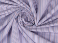 Reststück Baumwollstoff Popeline - Mischgewebe -  Streifen - 110 cm