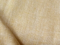 Bild 1 von Reststück Fischgrat Baumwoll-Leinenstoff - Twill  - sonnengelb -  135 cm