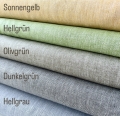 Bild 2 von Fischgrat Baumwoll-Leinenstoff - Twill  - hellgrau -  50 cm