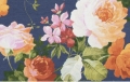 Trachten Rosen Blumendruck blau - 50 cm