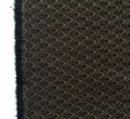 Bild 3 von Bengalin Stretch-Jacquard Mischgewebe knitterarm Ornamentmuster Waben - senfgelb schwarz  - 50 cm