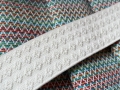 Gummiband für Trachtengürtel - 4 cm  - creme Dirndlgürtel elastisch gewebt