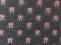 Bild 2 von Reststück Jacquard - Dirndlstoff  Elisabeth gewebt Blumen  - knitterfrei- schwarz rosa grün - 205 cm