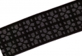 Reststück Gummiband für Trachtengürtel - 4 cm  - schwarz grau Dirndlgürtel 187cm