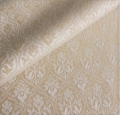 Bild 2 von Reststück Jacquard Mischgewebe knitterfrei Ornamentmuster - champagner- 100 cm