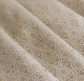 Bild 1 von Reststück Jacquard Mischgewebe knitterfrei Ornamentmuster - champagner- 100 cm